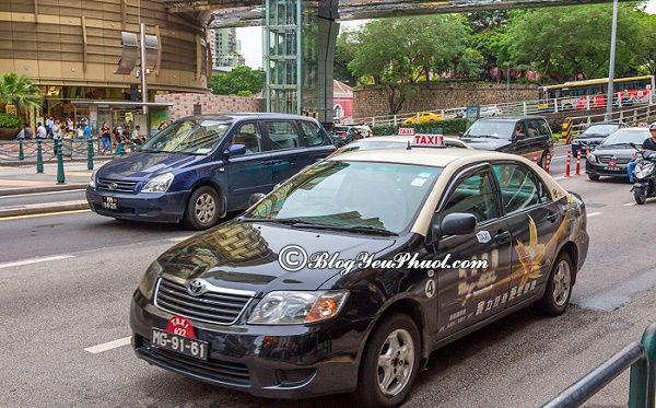 Lưu ý đi taxi khi đi du lịch Macao 