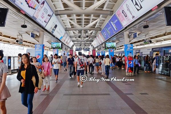 Trạm dừng BTS qua các điểm nổi tiếng ở Bangkok: Kinh nghiệm đi tàu BTS và MRT ở Bangkok