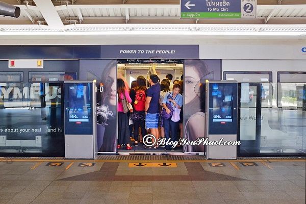 Trạm dừng MRT qua các điểm nổi tiếng ở Bangkok: Kinh nghiệm đi du lịch Bangkok bằng tàu điện BTS và MRT
